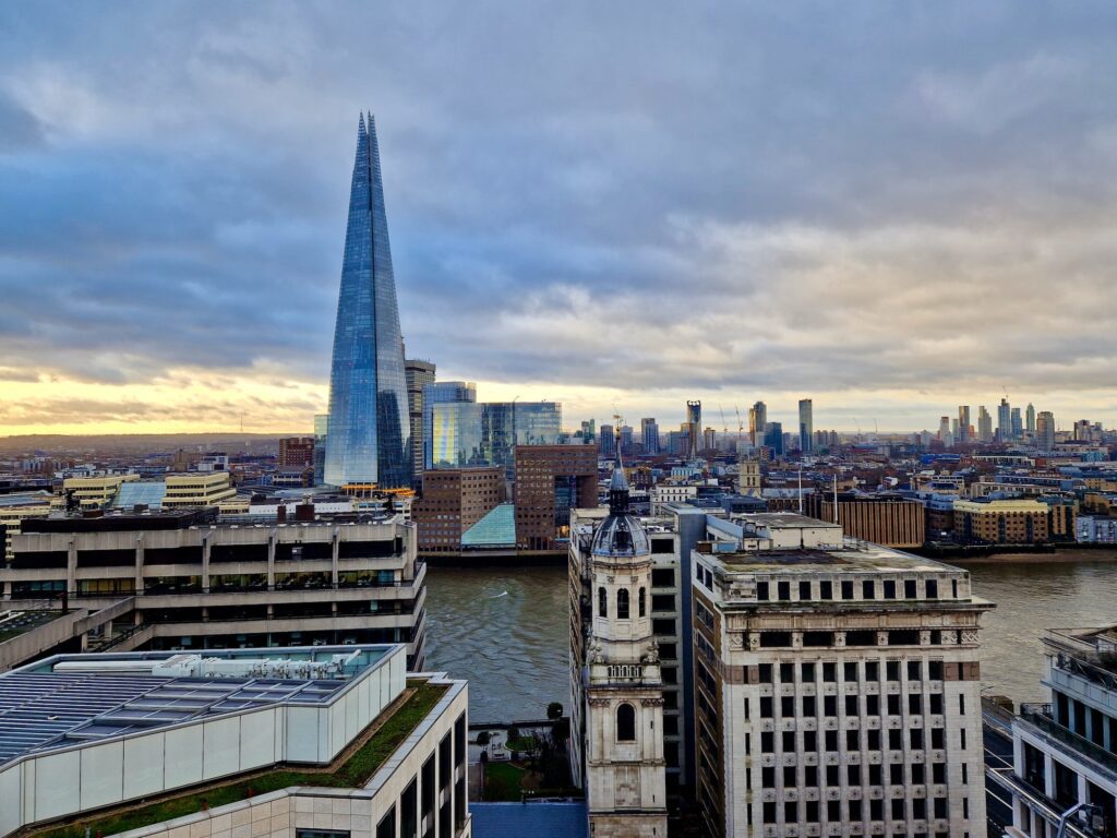 View from the top of The Monument