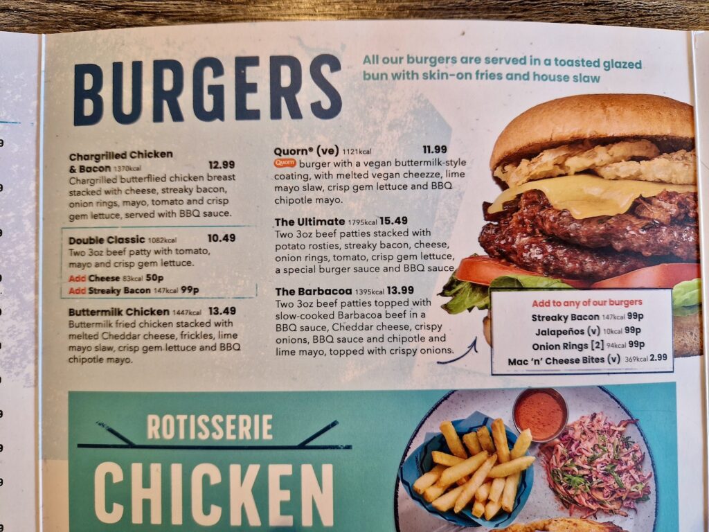 Haven Seashore The Coast House burger menu