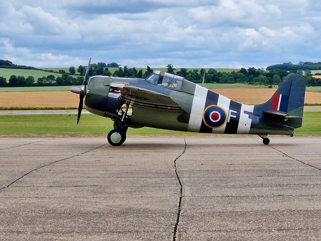 Aircraft on the runway at IWM Duxford