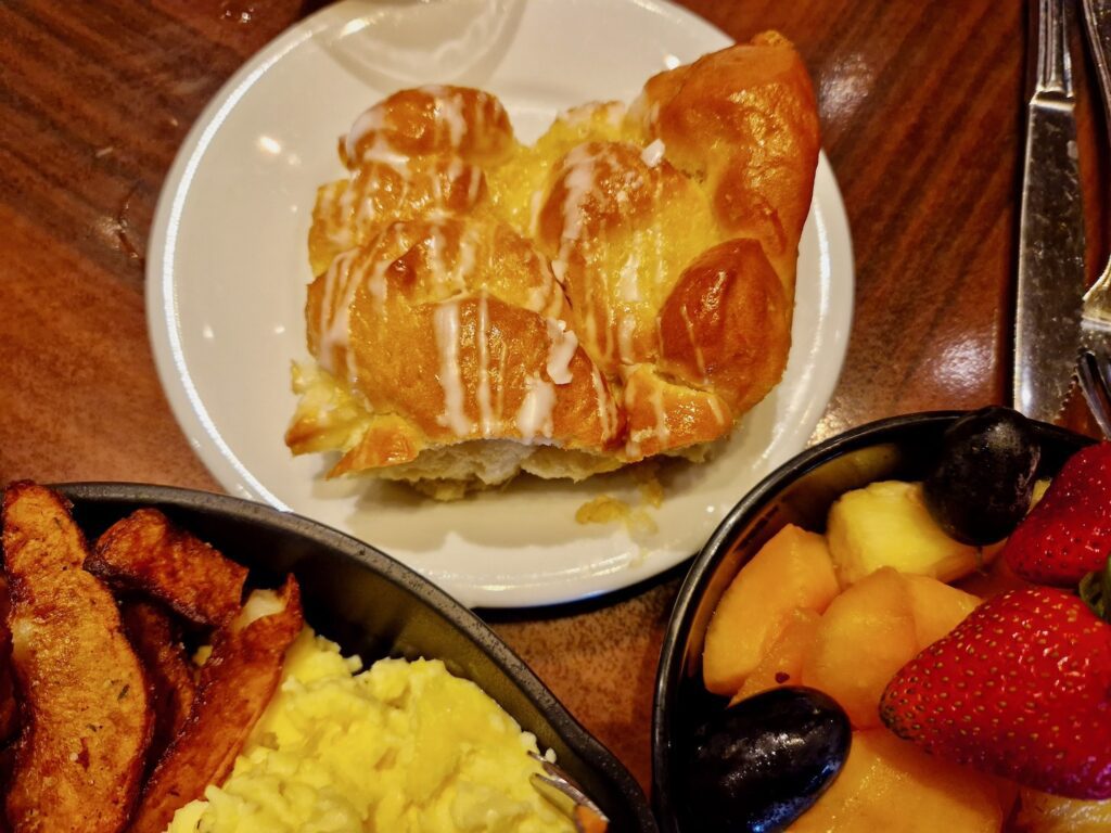 Pineapple coconut bread at Ohana at Disney's Polynesian Village Resort