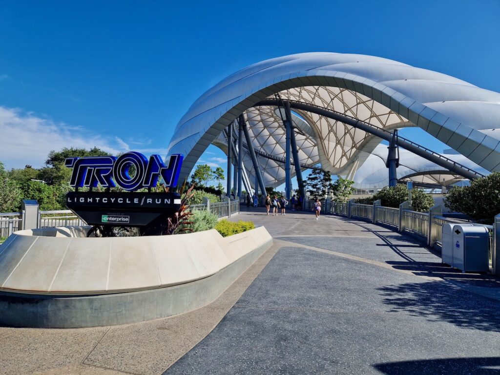 Entrance to Tron at Magic Kingdom