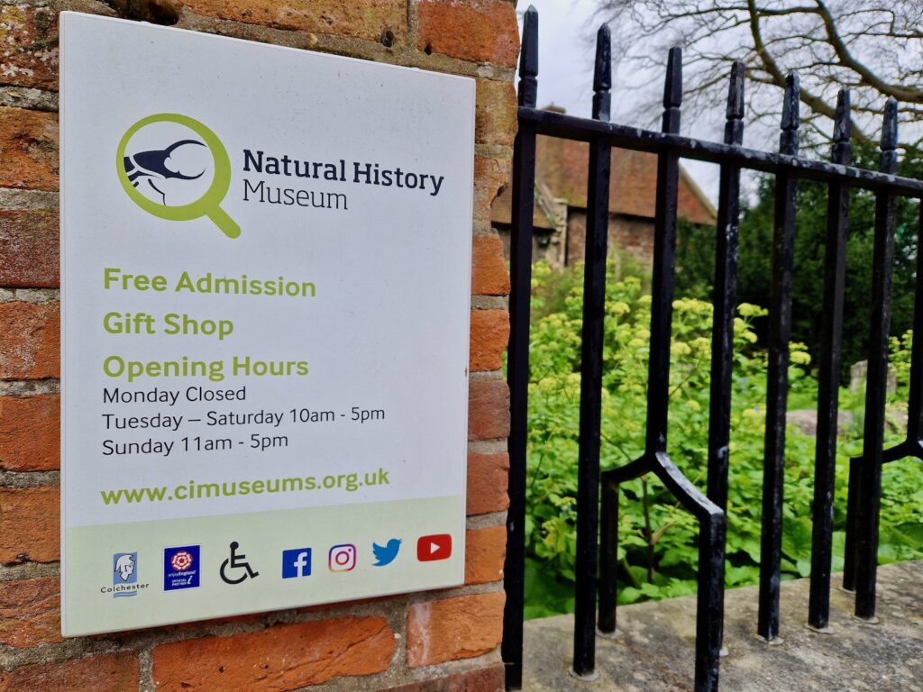 Colchester Natural History Museum opening times