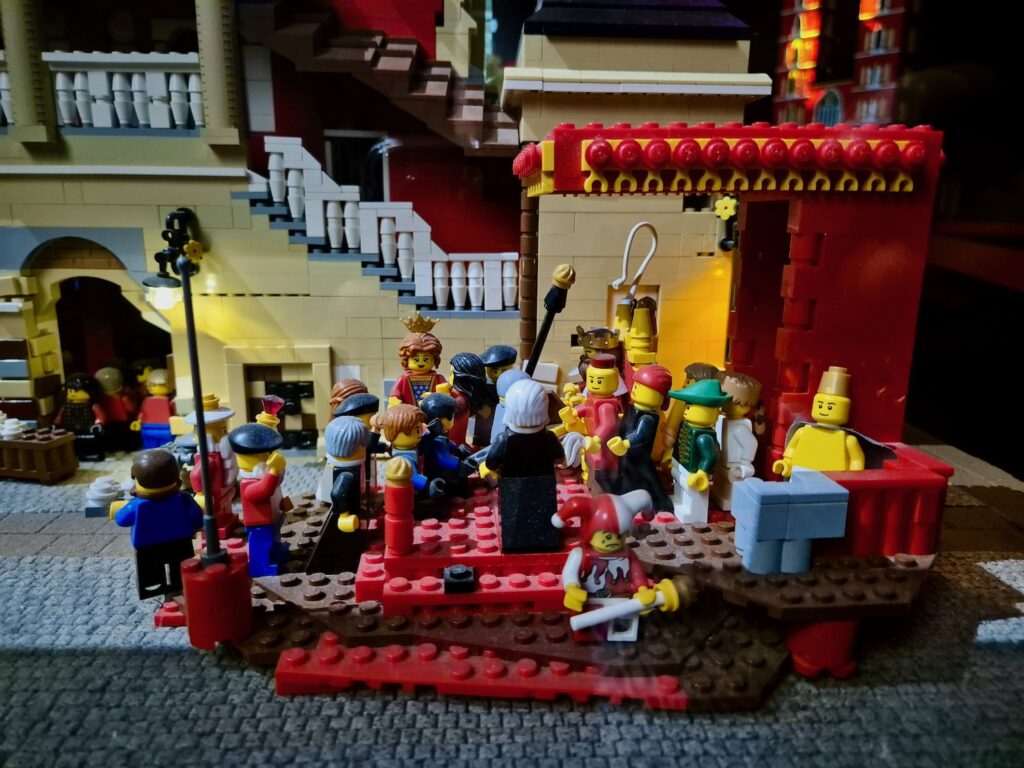 A Lego scene at HistoryLand Poznan