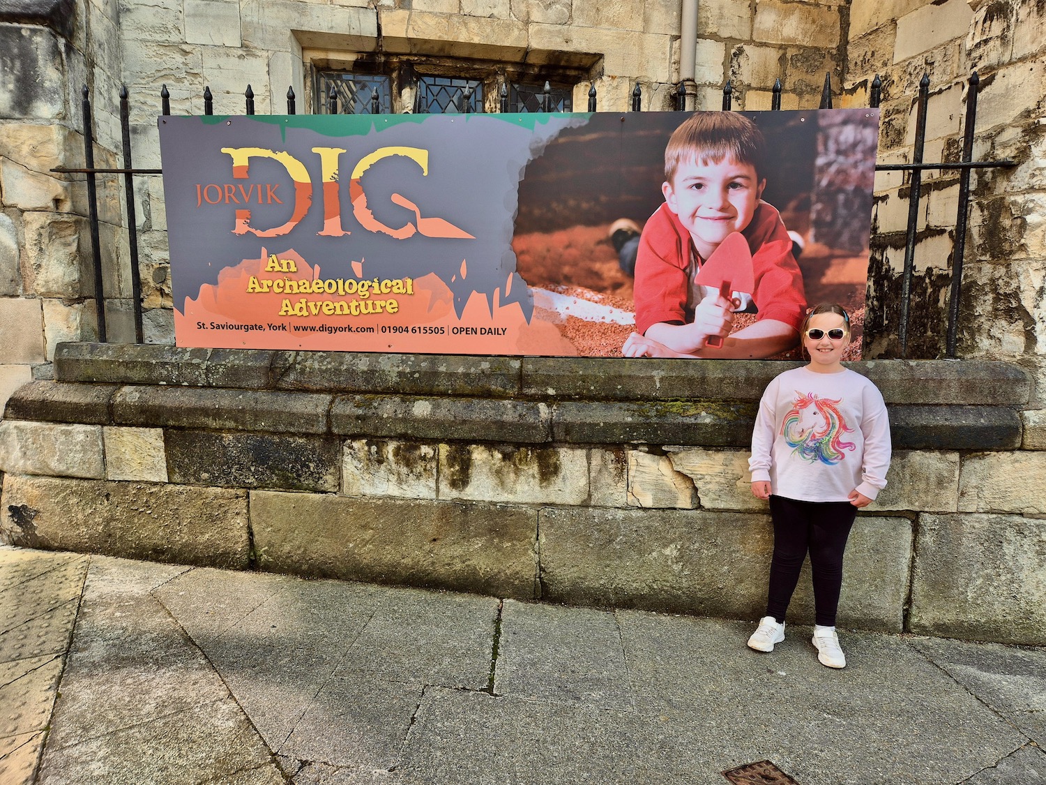 Erin at the entrance to DIG York