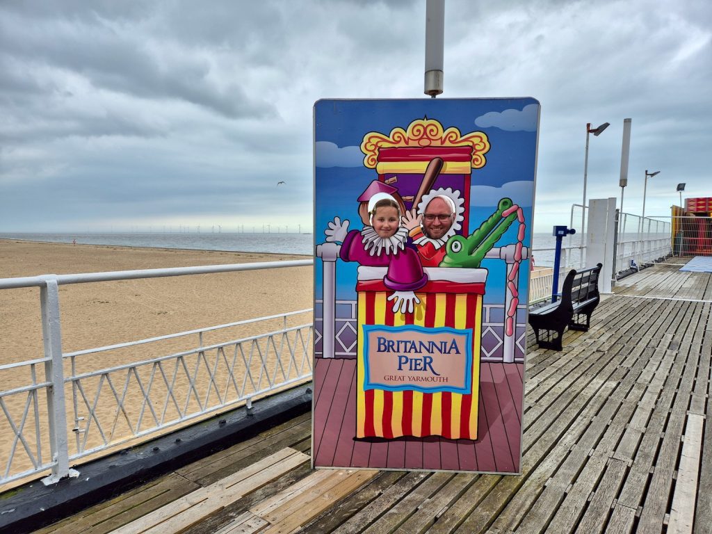 Britannia Pier photo board