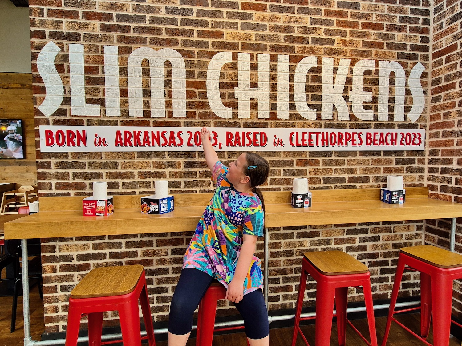 Erin at Slim Chickens