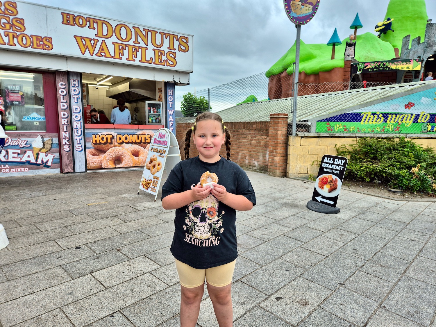 Hot doughnuts at Britannia Pier in Great Yarmouth