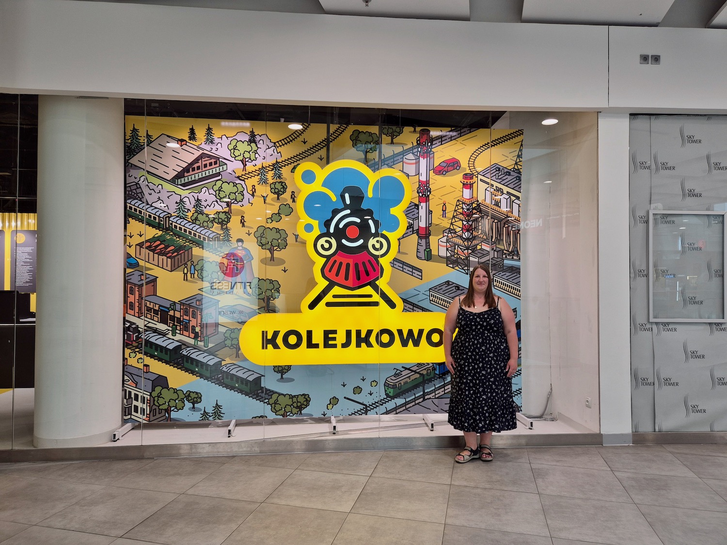 Me at the entrance to Kolejkowo in Wrocław