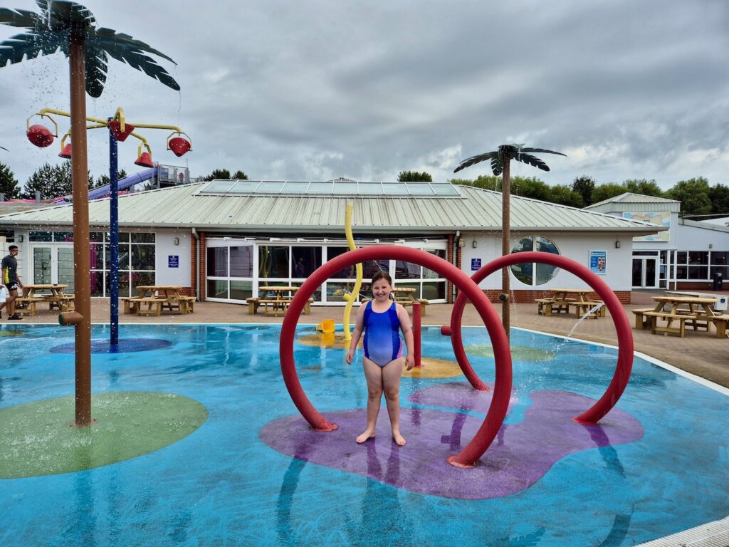 Outdoor splash pad at Haven Cleethorpes