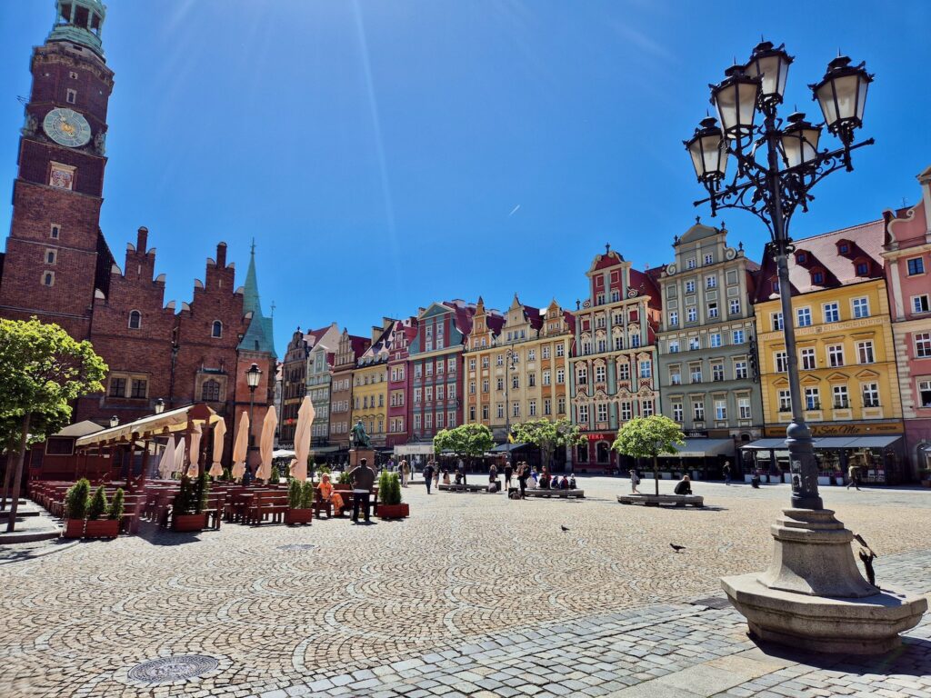 View of Wroclaw's market square