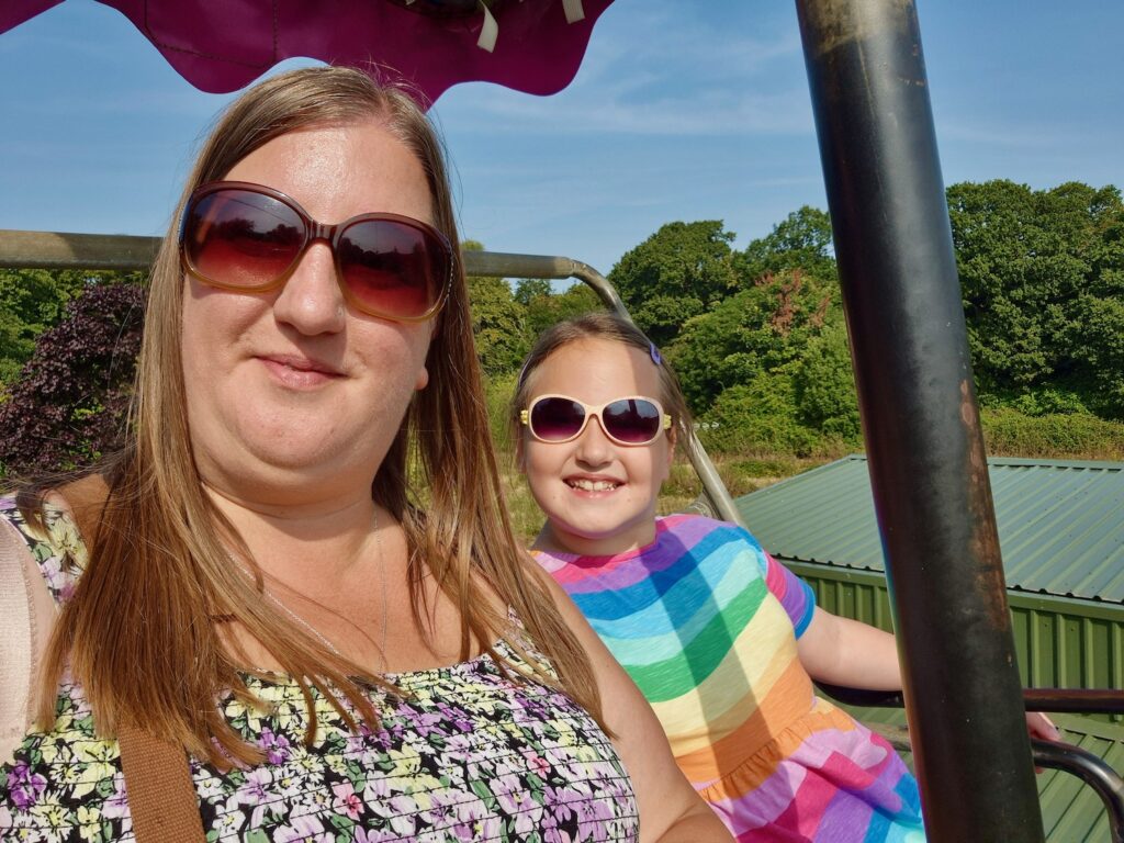 Lyndsey and Erin on the chairlifts