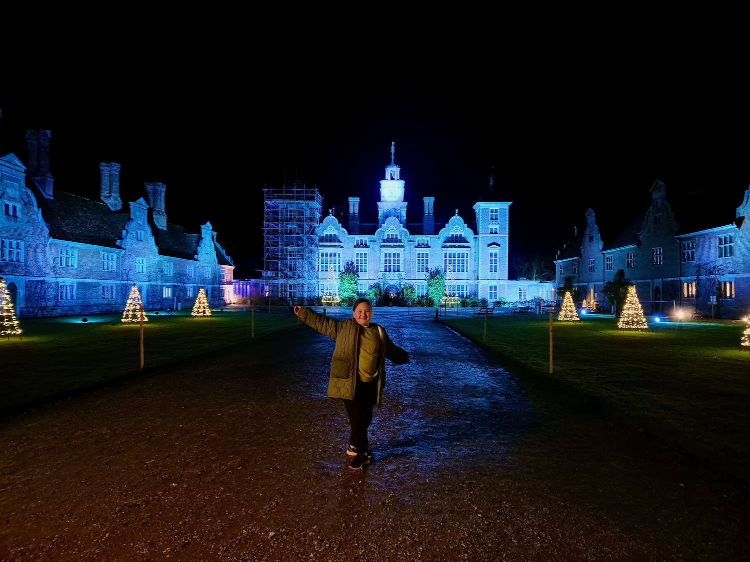 Erin at Blickling's Garden of Lights