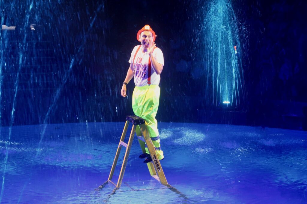 Johnny Mac water spectactular at Great Yarmouth Hippodrome