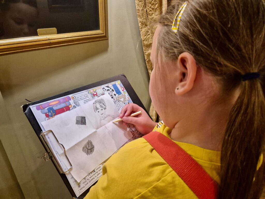 A Young Artist at the Jane Austen Centre, Bath