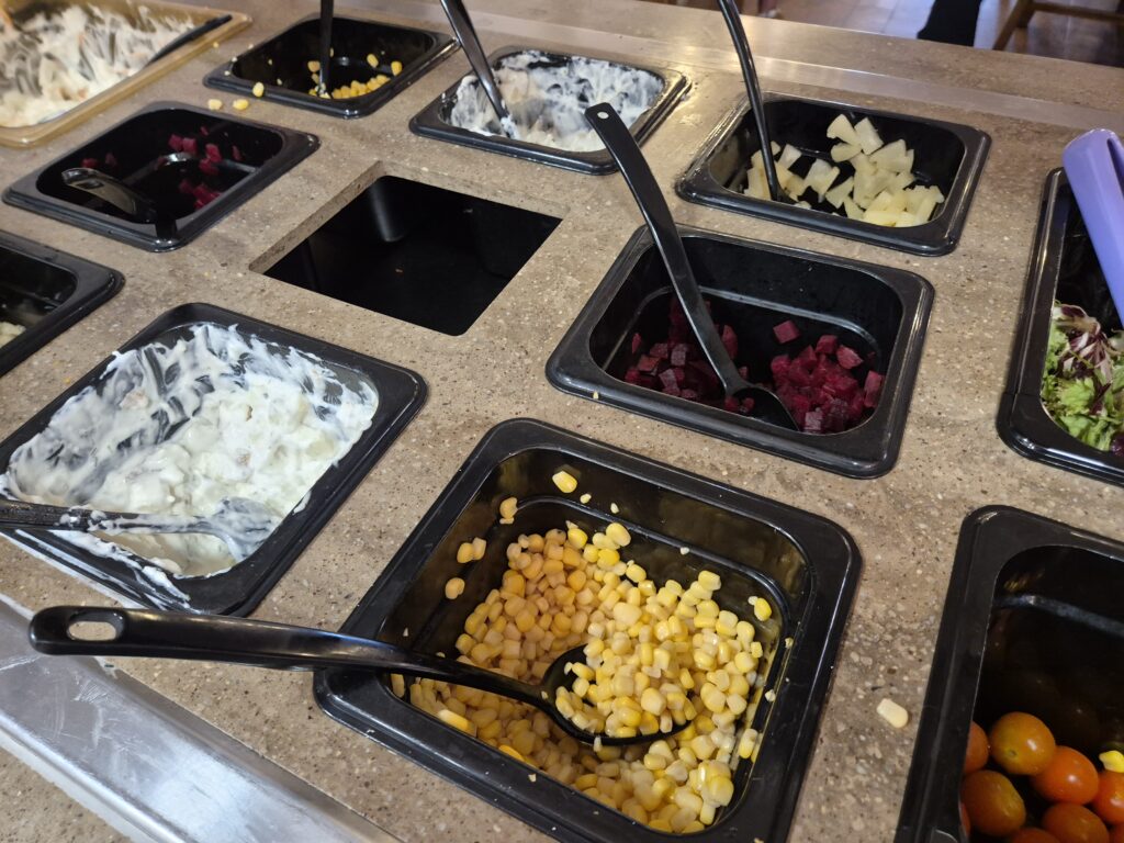 Adventure Point Pizza and Pasta salad bar