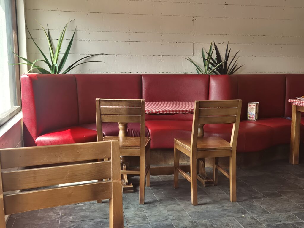 Adventure Point Pizza and Pasta seating