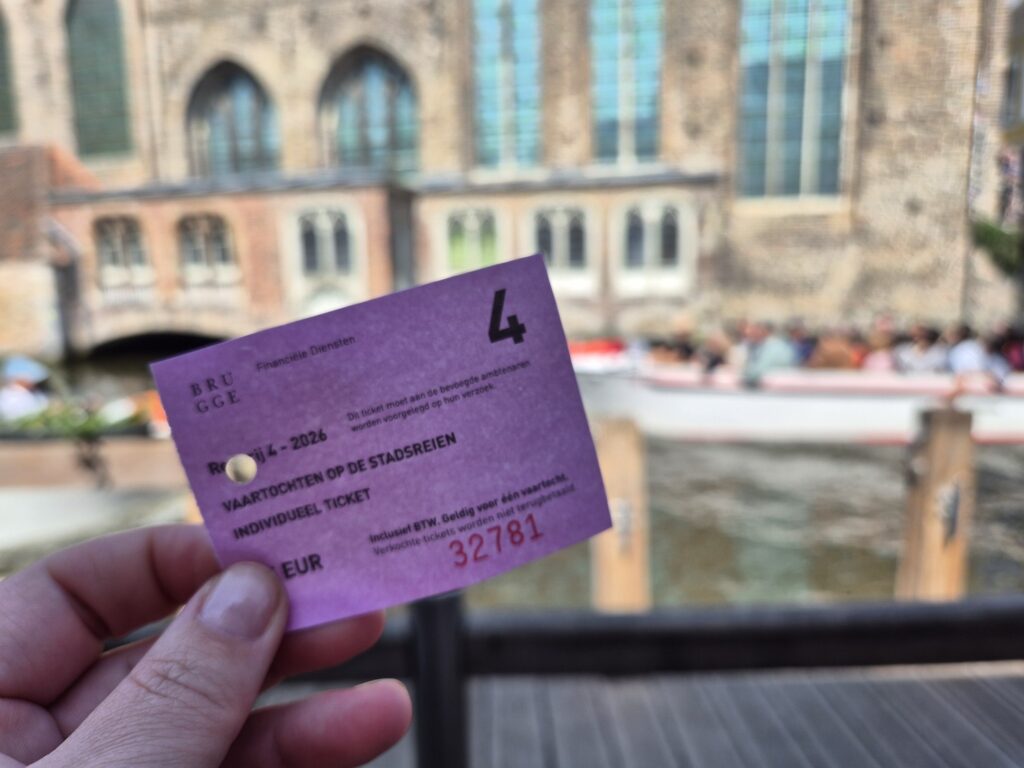 Bruges boat trip ticket